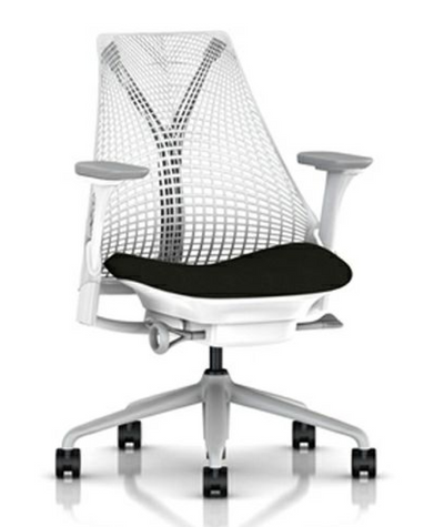 【通常在庫品】セイルチェア * ホワイトフレーム/フォグベース スタジオホワイト/ブラック(コスモス)