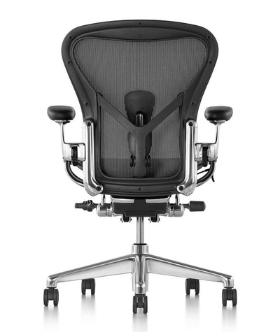 【通常在庫品】アーロンチェア * グラファイト/ポリッシュドアルミニウム