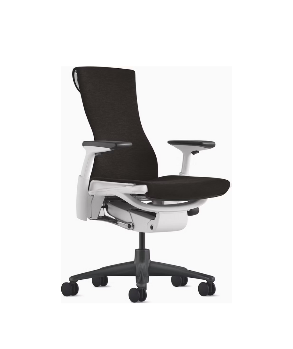 ②エンボディチェア ハーマンミラー ホワイト Embody えんじ色系 Herman Miller HermanMiller ハーマンミラー Embody Chair