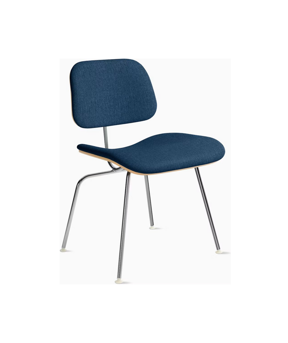 イームズプライウッドダイニングチェア メタルレッグ - アプホルスタード
