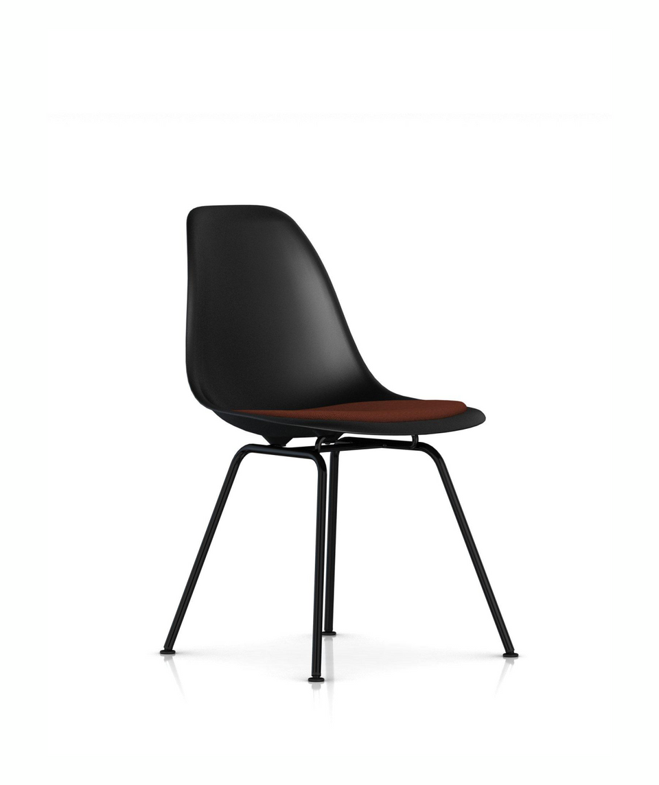 正規品 イームズ イス 黒 Vitra ハーマンミラー プラスチックチェア イームズプラスチックシェルサイドチェア - シートパッド