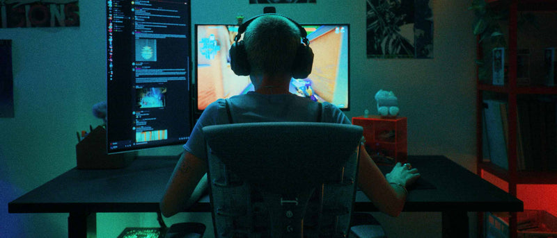 Professional gamers using Herman Miller's ergonomic Gaming Chairs and accessories.