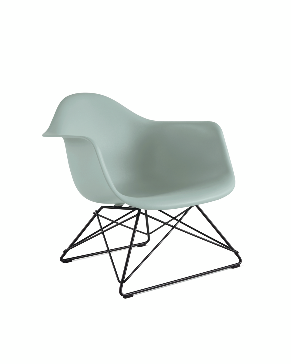 イームズプラスチックシェルアームチェア - ローワイヤーベース