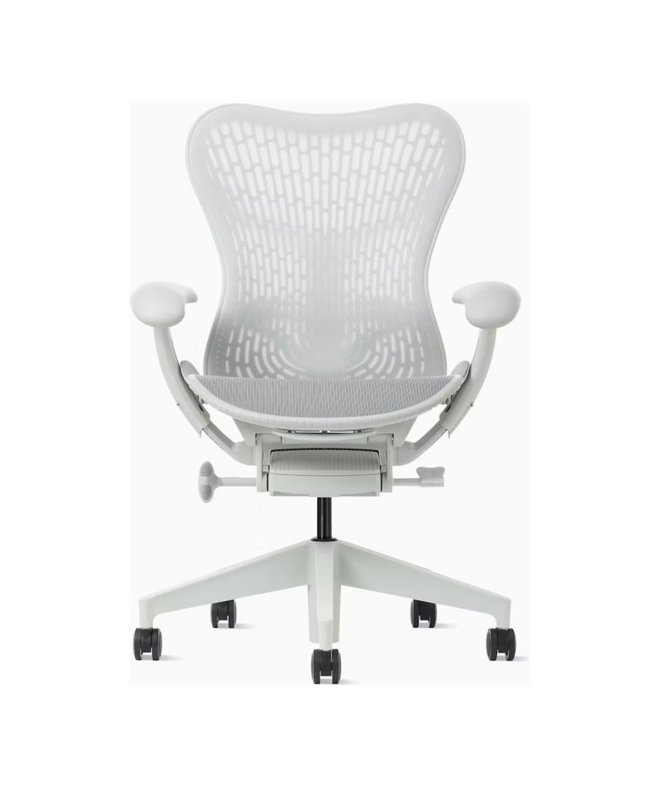 ハーマンミラー ミラチェア ホワイト Herman Miller 白 メッシュ ミラ2チェア - バタフライバック|ハーマンミラーストア