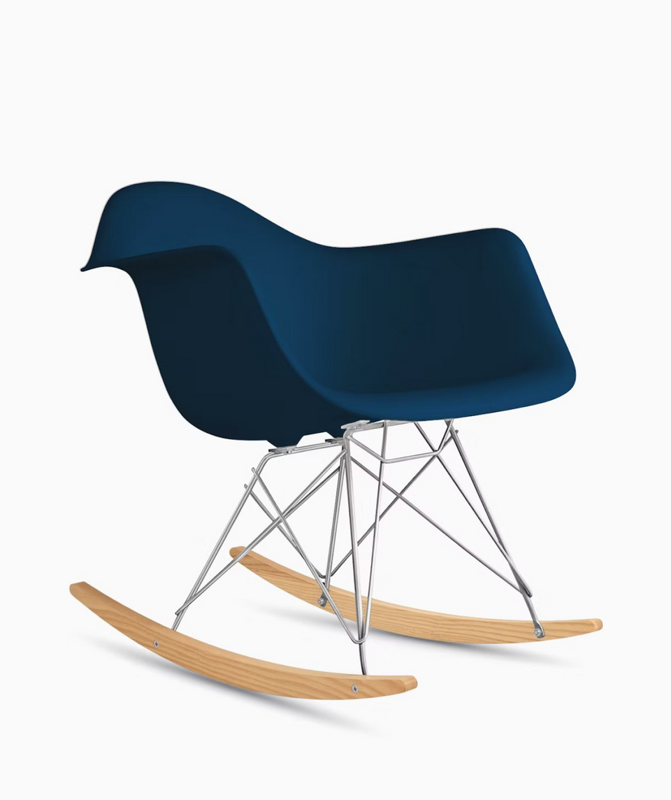 イームズプラスチックシェルアームチェア - ロッカーベース