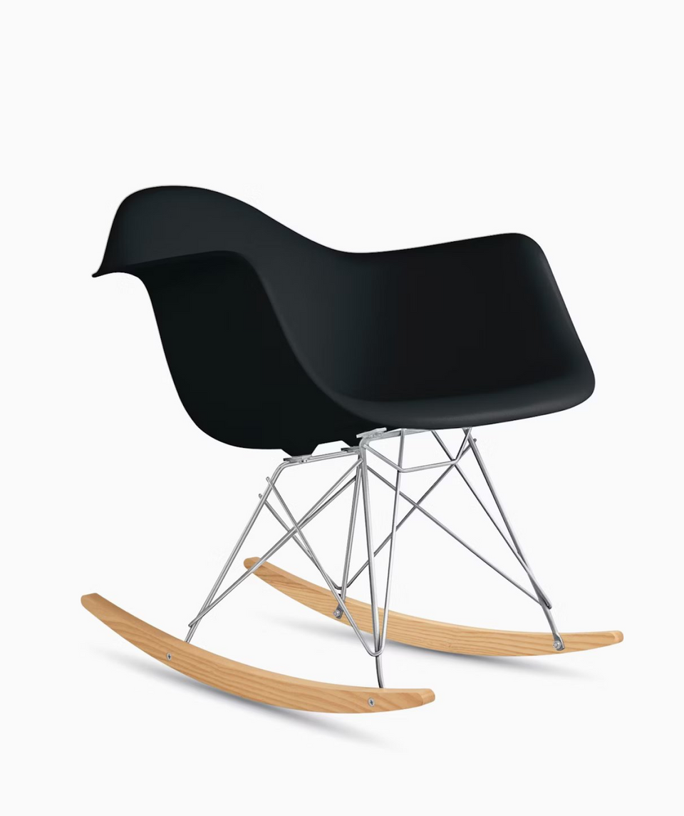 イームズプラスチックシェルアームチェア - ロッカーベース