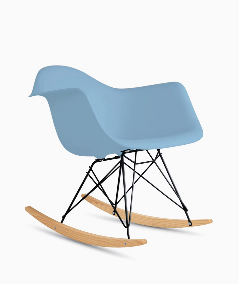 イームズプラスチックシェルアームチェア - ロッカーベース