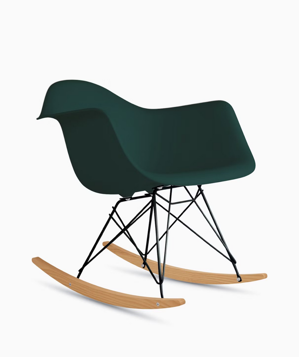 イームズプラスチックシェルアームチェア - ロッカーベース