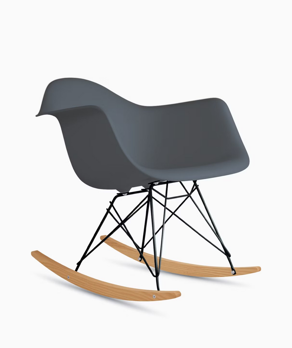 イームズプラスチックシェルアームチェア - ロッカーベース