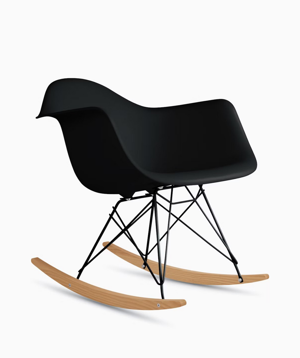 イームズプラスチックシェルアームチェア - ロッカーベース