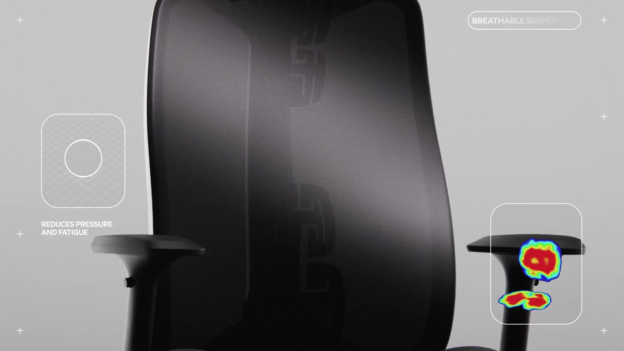 通気性のあるサスペンション