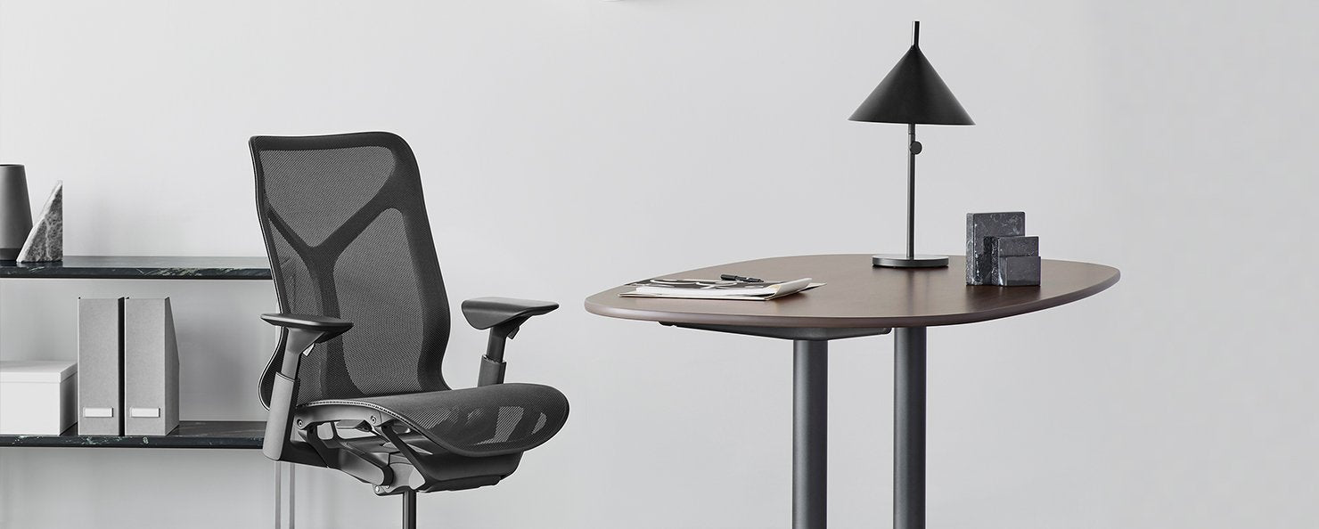 A mineral Aeron in a home work setting
