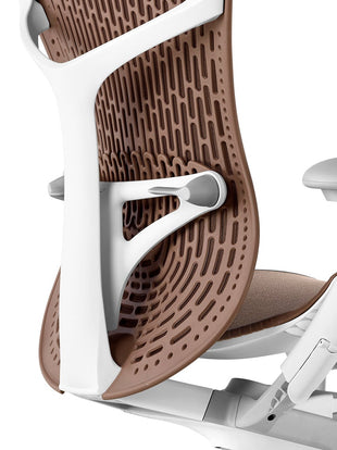 Detailed view of lumbar support on Mirra 2 chair