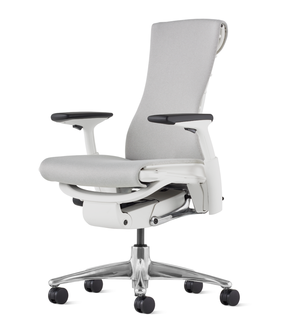 ハーマンミラー エンボディチェア Embody Chair エンボディチェア - ホワイト/ポリッシュドアルミニウム