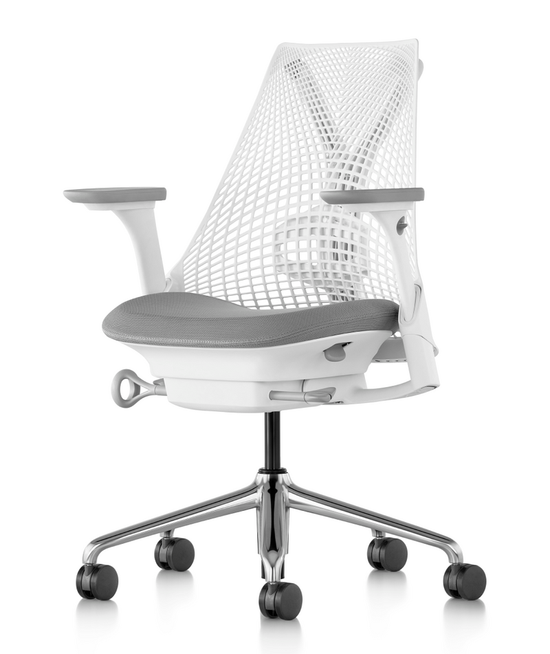 セイルチェア - ホワイトフレーム/ポリッシュドベース | ハーマン