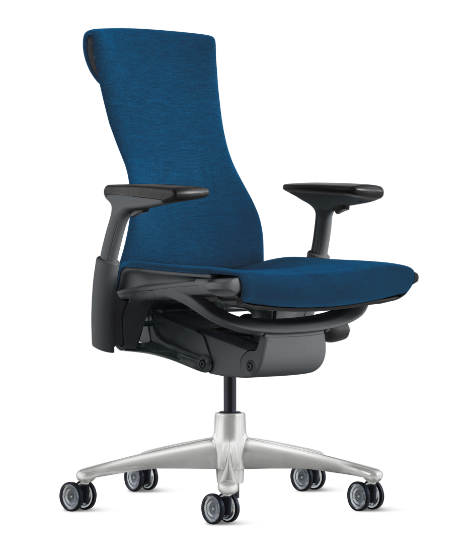 P エンボディチェア 最高級 ハーマンミラー ブルー系Embody エンボディチェア - グラファイト/チタニウムカラー | ハーマン
